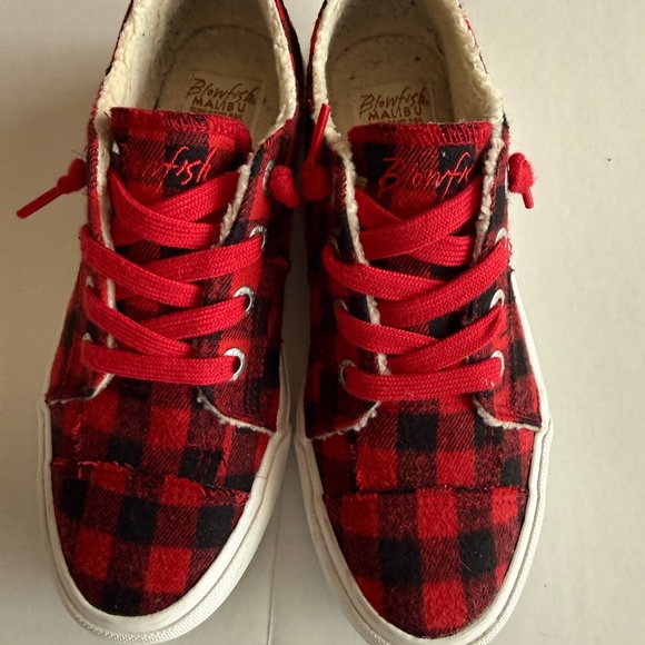 Blowfish Malibu Shoes - Blowfish Buffalo Plaid Sneaker size 7 1/2
